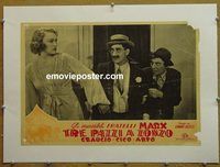y270 AT THE CIRCUS linen Italian photobusta movie poster R48 Marx