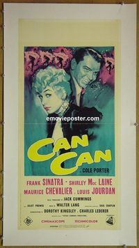 y256 CAN-CAN linen Italian locandina movie poster R65 Sinatra, MacLaine