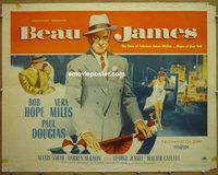 z072 BEAU JAMES half-sheet movie poster '57 Bob Hope, Vera Miles