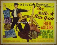 z074 BELLE OF NEW YORK half-sheet movie poster '52 Fred Astaire