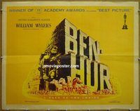 z079 BEN HUR style B half-sheet movie poster '60 Charlton Heston, Boyd