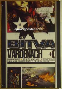 c437 BATTLE OF THE BULGE Czech movie poster '67 Fonda, Kaplan art!