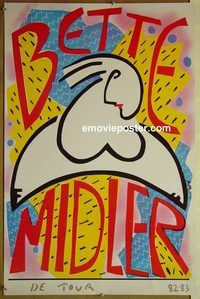 c382 BETTE MIDLER DE TOUR German movie poster '82-83 in concert!