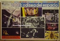 c307 2001 A SPACE ODYSSEY Mexican half-sheet movie poster '68 Kubrick