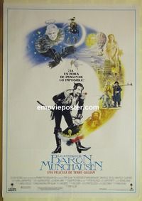 c256 ADVENTURES OF BARON MUNCHAUSEN Spanish movie poster '89