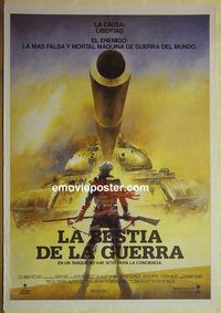 c258 BEAST OF WAR Spanish movie poster '88 Jason Patric, Steven Bauer