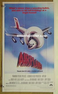 c007 AIRPLANE special Topps movie poster '80 Lloyd Bridges