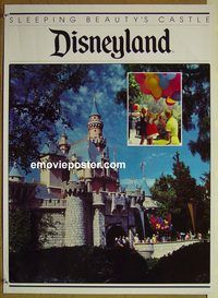 c043 DISNEYLAND: SLEEPING BEAUTY'S CASTLE special movie poster '82 theme park!