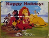 c020 LION KING special movie poster '94 Walt Disney cartoon!