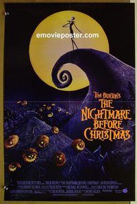 c034 NIGHTMARE BEFORE CHRISTMAS special movie poster '93 Burton