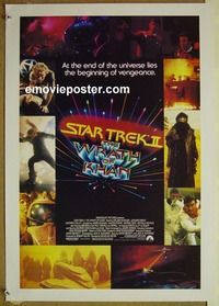 c029 STAR TREK 2 special movie poster '82 Nimoy, Shatner