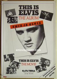 c024 THIS IS ELVIS special movie poster '81 Presley biography!