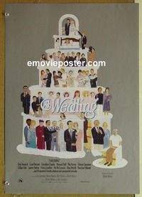 c042 WEDDING special movie poster '78 Robert Altman, Farrow