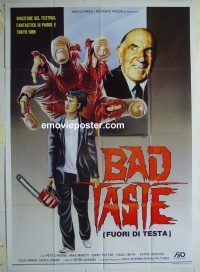 d347 BAD TASTE Italian one-panel movie poster '87 Peter Jackson, Pete O'Herne