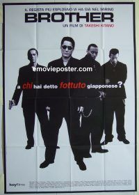 d353 BROTHER Italian one-panel movie poster '00 Beat Takeshi Kitano