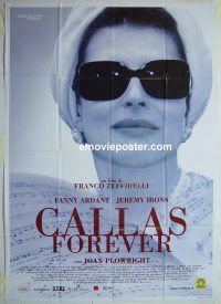 d356 CALLAS FOREVER Italian one-panel movie poster '02 Joan Plowright