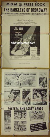 d453 BARKLEYS OF BROADWAY movie pressbook '49 Astaire & Rogers