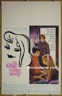 d085 KILLING OF SISTER GEORGE window card movie poster '69 Susannah York
