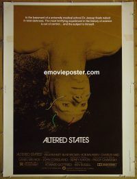 e356 ALTERED STATES 30x40 movie poster '80 William Hurt, sci-fi!
