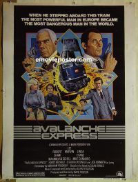 e357 AVALANCHE EXPRESS 30x40 movie poster '79 Lee Marvin, Robert Shaw