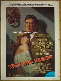 e358 BIG SLEEP 30x40 movie poster '78 Robert Mitchum, Jimmy Stewart