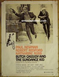 e359 BUTCH CASSIDY & THE SUNDANCE KID style B 30x40 movie poster '69
