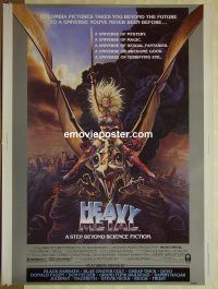 e363 HEAVY METAL 30x40 movie poster '81 classic animation, wild art!