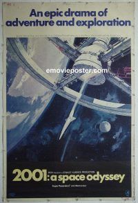 e432 2001 A SPACE ODYSSEY 40x60 movie poster '68 Stanley Kubrick