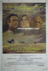 e448 COMES A HORSEMAN 40x60 movie poster '78 James Caan, Jane Fonda