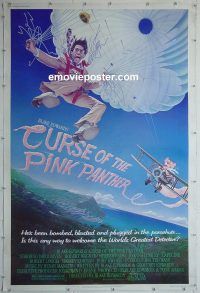e451 CURSE OF THE PINK PANTHER 40x60 movie poster '83 David Niven