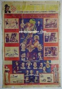 e033 GOOD OLD DAYS linen 40x60 movie poster '44 Hollywood classics!