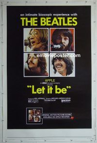 e476 LET IT BE 40x60 movie poster '70 The Beatles, John Lennon