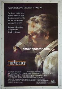e514 VERDICT 40x60 movie poster '82 Paul Newman, Jack Warden