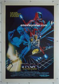 e055 TRON linen Australian one-sheet movie poster '82 Walt Disney, Jeff Bridges