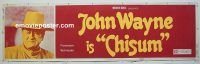 e418 CHISUM banner movie poster '70 big John Wayne, western!