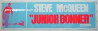 e424 JUNIOR BONNER banner movie poster '72 Steve McQueen, Ida Lupino