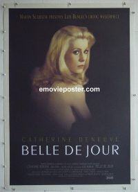e122 BELLE DE JOUR linen one-sheet movie poster R95 Catherine Deneuve