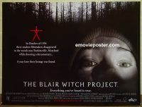 e307 BLAIR WITCH PROJECT DS British quad movie poster '99 horror!