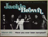 e324 JACKIE BROWN DS teaser British quad movie poster '97 Tarantino