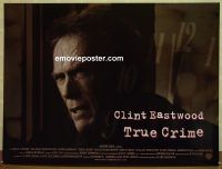 e349 TRUE CRIME DS British quad movie poster '99 Clint Eastwood