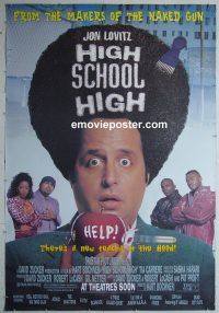 e401 HIGH SCHOOL HIGH DS bus stop movie poster '96 Jon Lovitz