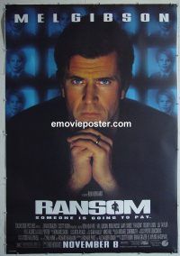 e409 RANSOM DS bus stop movie poster '96 Mel Gibson, Russo