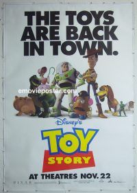 e413 TOY STORY DS bus stop movie poster '95 Tom Hanks, Tim Allen