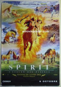 e392 SPIRIT STALLION OF THE CIMARRON French one-panel movie poster '02