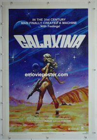 e137 GALAXINA linen one-sheet movie poster '80 Dorothy Stratten