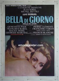 e041 BELLE DE JOUR linen Italian one-panel movie poster '68 Catherine Deneuve