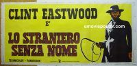 e050 HIGH PLAINS DRIFTER linen Italian three-panel movie poster 73 Eastwood