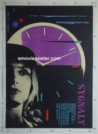 e052 SIGNALS linen Polish two-panel movie poster '59 cool Hubner artwork!