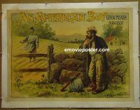 e069 AMERICAN BOY linen special movie poster '10s cool tramp art!