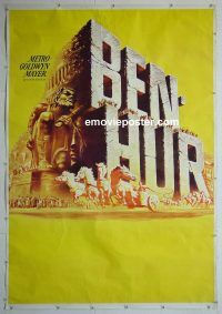 e384 BEN HUR special movie poster '60 Charlton Heston, Boyd